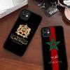 Morocco Map Flag Matte Protective Case For IPhone 16 15 14 13 12 11 Pro Max X XS MAX Protection Case