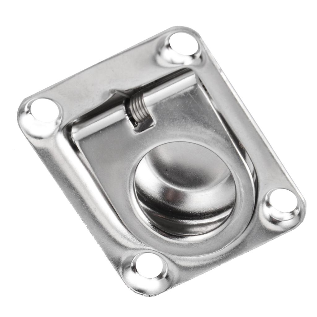Bootsluken-Zugringgriffe, 304 Edelstahl, hohe Härte, für Yachten, 44 x 38 mm, 1,7 x 1,5 Zoll