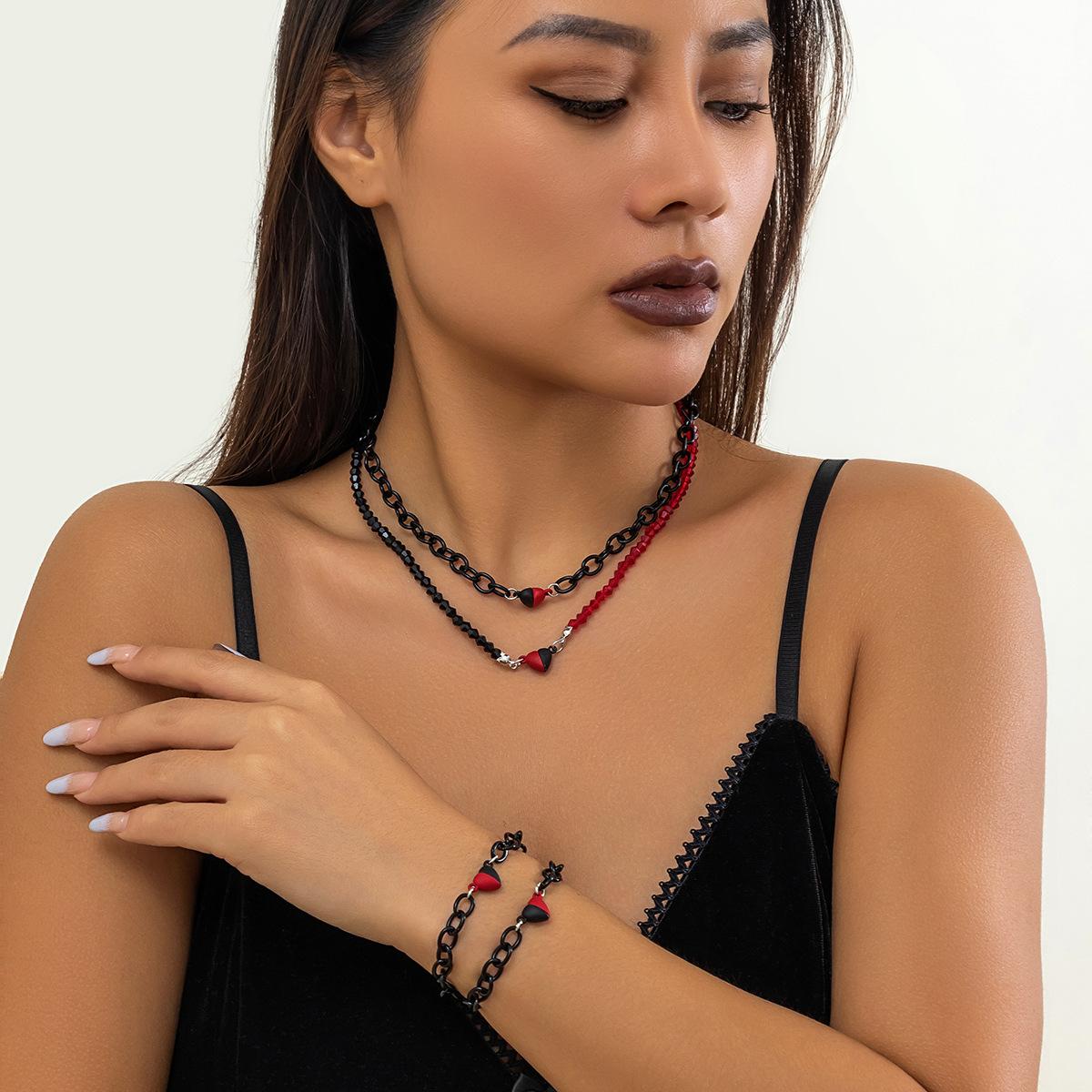 

Украшения на День святого Валентина, креативное магнитное ожерелье-сердце для пары, простое ожерелье-сплетка, женские украшения