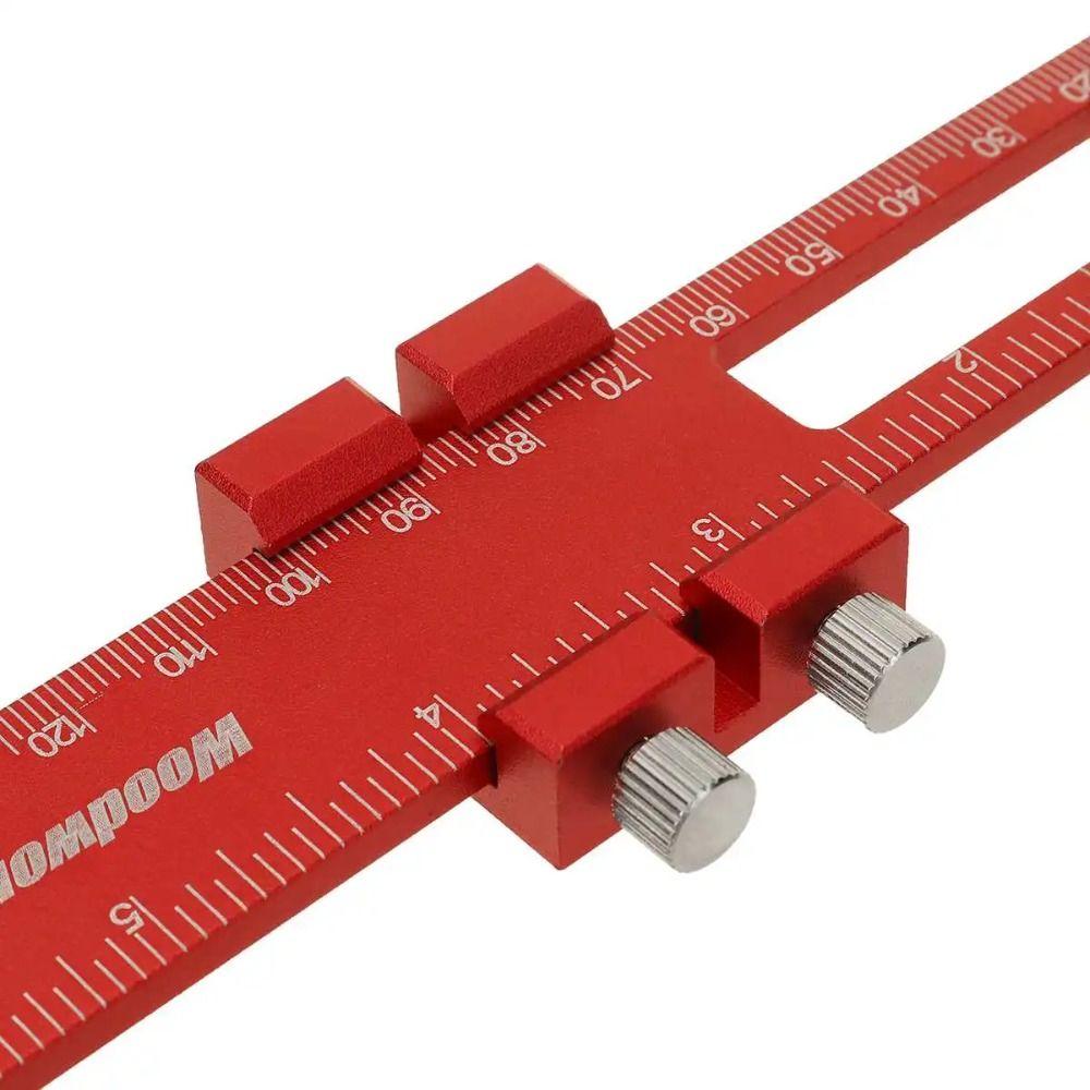 T-Type T Track Ruler W/ Slide Stop Measuring Marking Ruler  Woodworking Tools