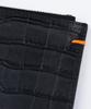 Lmn3011 Crocodile Embossed Clutch - Black