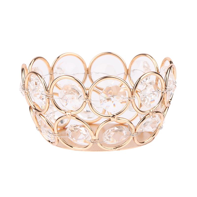 1 Pezzo Portacandele Tea Light Trasparente Mini Candeliere Centrotavola Matrimonio Festival Compleanno Decorazioni per la Casa