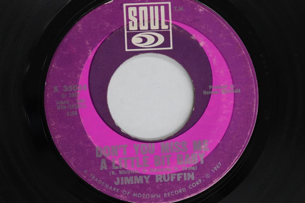 7inch Record JIMMY RUFFIN - Don't You Miss Me A Little Bit Baby S35035 SOUL 1967 US Soul/Funk Used