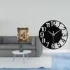 Vintage Resin Photo Frame And Silent Acrylic Wall Clock Decorative Set for Office Hotel Wedding