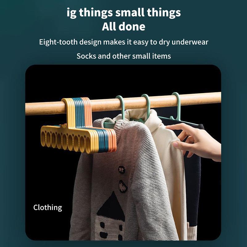 Multifunctional Windproof Clothes Clip Drying Rack Underwear Socks Hanger Nordic Household Home Wardrobe Rack Storage