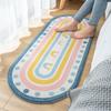 Oval Living Room Carpets Cute Furry Bedroom Kids Play Tents Carpet Home Decorative Rug Soft Non Slip Absorbent Baby Floor Mat