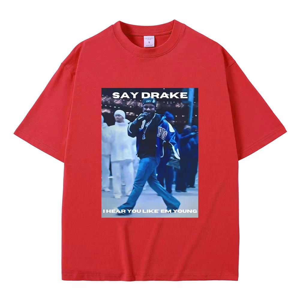Men Rap Kendrick Lamar Say Drake I Hear You Like Em Young Funny Meme Print Tshirt They Not Like Us Halftime Show Graphic Tshirt