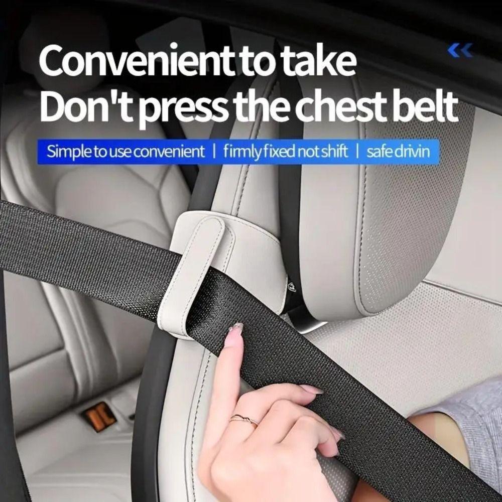 Comfortable Driving Car Seat Belt Fixator PU Leather Seat Belt  Positioner  Seat Belt System
