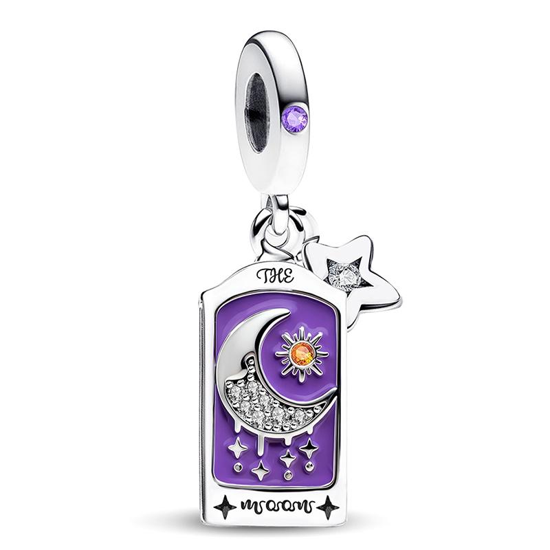 925 Silver Mysterious Fashion Tarot Card Series Charms Beads Fit Original Pan Bracelets Bangles Fine Jewelry Gift