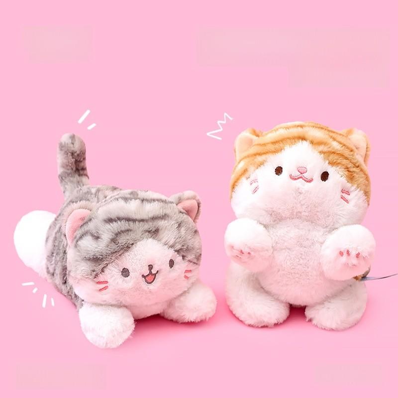 Plush Cat Toy Pillow With Pp Cotton Filling For Gift And Collectors