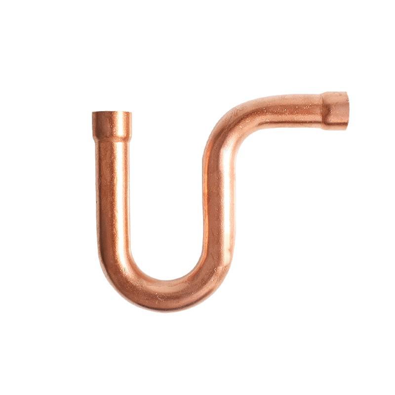 Red Copper P-Type Welded Oil Trap Elbow for Air Conditioning & Refrigeration Systems