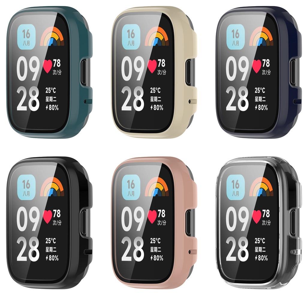 Glass + Protective Case for Redmi Watch3 Lite / Redmi Watch3 Active All-around Bumper Cover