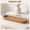 Bowl Rustic Wooden 16.7 x 5.9 inch Fruit Dessert Platter Decorative Storage Tray for DIY Home