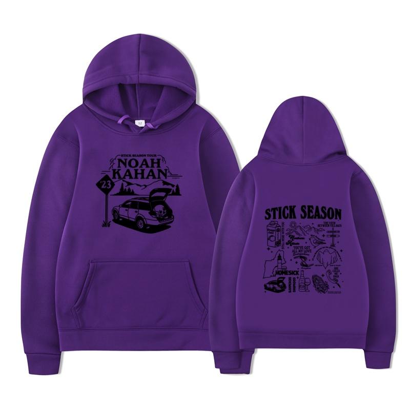 Noah Kahan Stick Season Merch Country Music Album Hoodie Sweatshirt Winter Warm Pullover Top Streetwear Unisex