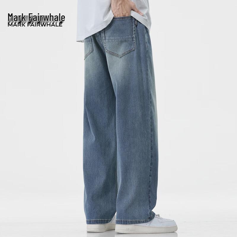 

Мужские джинсы Mark Fairwhale в американском стиле хай-стрит, свободного кроя, с прямыми штанинами 38