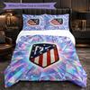 Set Lenzuola Atletico Madrid Modello 3 Pezzi Morbida Copripiumino in Microfibra con Federe per Camera da Letto