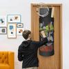 Door Rear Ball Storage Container Metal Hooks Football Storage Basket  Tennis Pickleball
