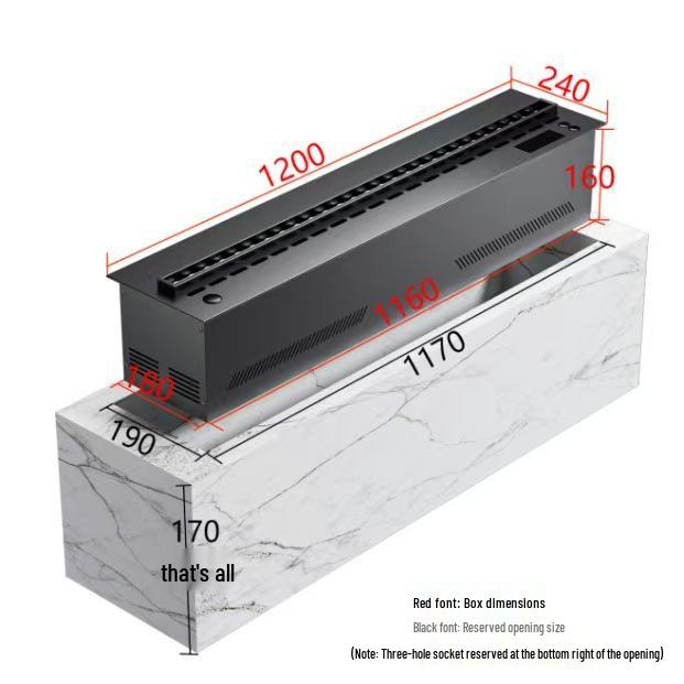 European Style 3D Atomizing Fireplace: Built-in Electronic Flame & Humidifier TV Cabinet Decor.