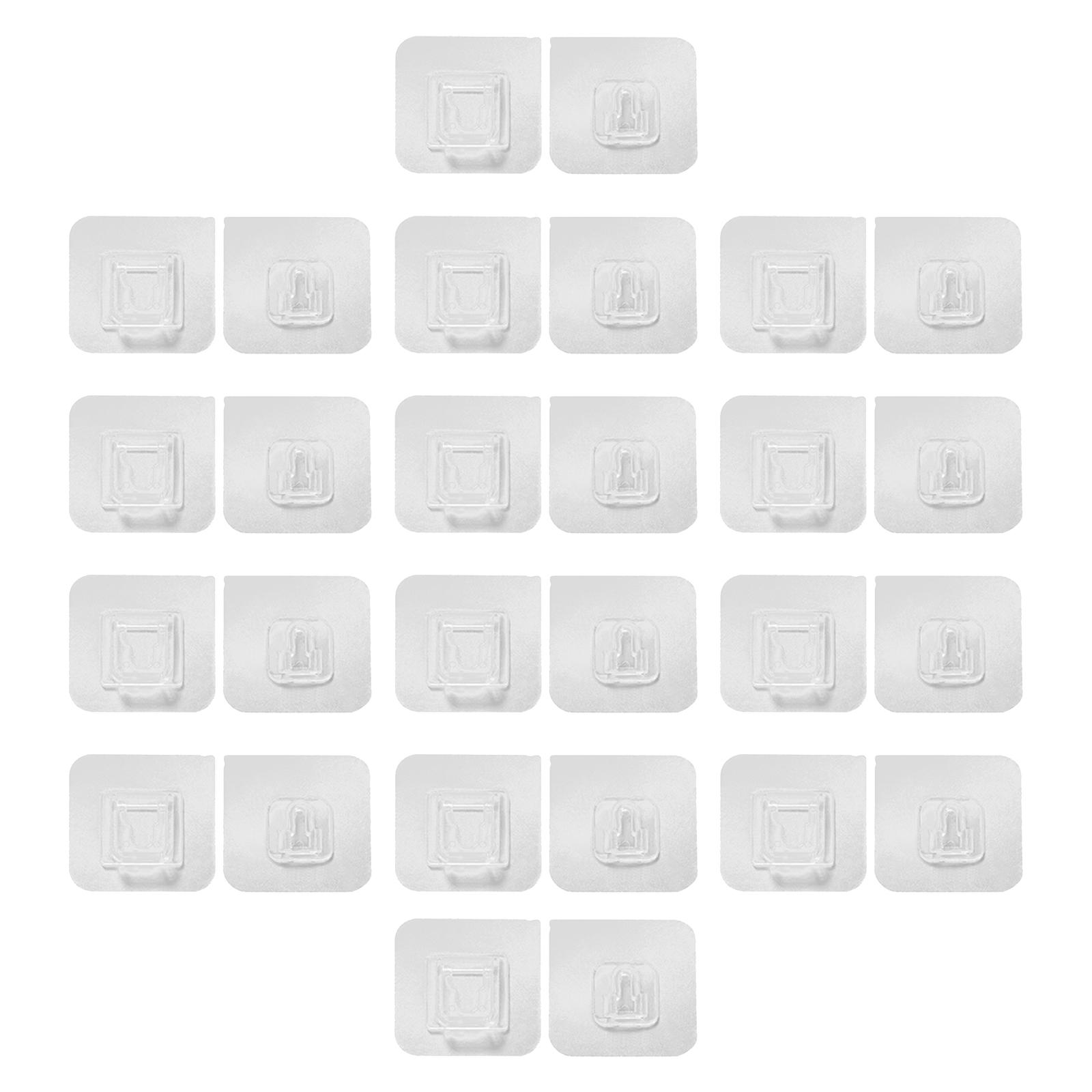 Reusable Adhesive Hooks Oilproof Seamless Coat Hooks for Kitchen Door Shower Wall Strong Sticky Organizer белый