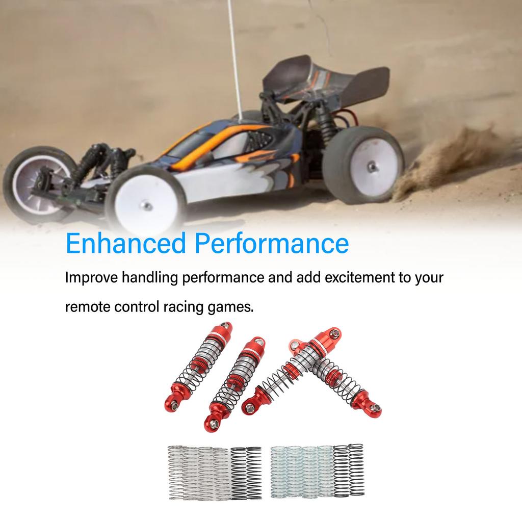 RC Car Shock Absorber Enhanced Performance High Strength Front Rear RC Shock Damper with Springs for RC Car