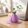 Zwiebelform Keramikvase Kleine Dekorations-Blumenvase Hydrokultur-Pflanzenhalter für Wohnzimmer Hochzeitsfeier Zuhause Küchentisch Dekoration
