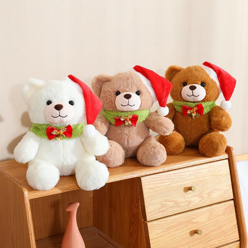 Christmas Teddy Bear Doll Plush Toy Bear Hug Bear Doll Children's Rag Doll Christmas Gift