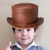 Fashion PU Derby Hat Magician Cap for Magician Costume Performances Theatrical Plays Musicals Top Hats Adult Teens