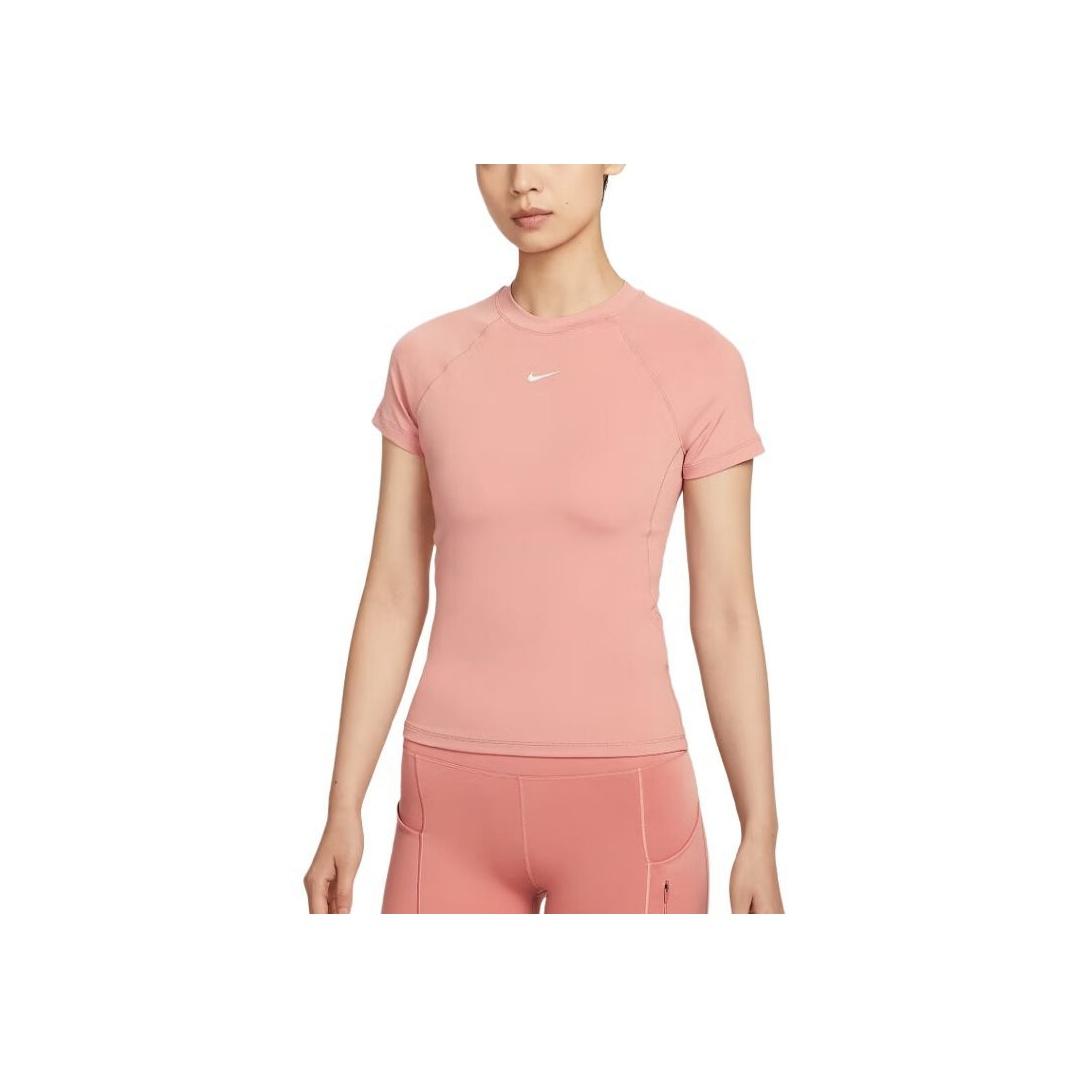 

Nike Logo Patchwork Knitted Breathable Short Sleeve Raglan T-Shirt Women T-Shirts FV7843685 M