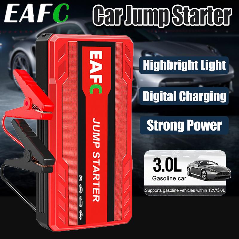 EAFC Portable Car Jump Starter, Emergency Power Bank Mobile Power Supply - 12V Emergency Battery Booster Charger