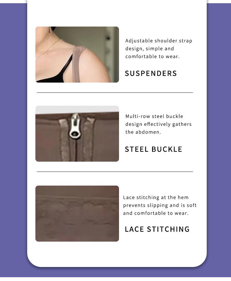 Double-Layer Reinforced Waist Cincher Bodysuit - High-Waisted, Tummy Control & Hip-Lifting Shapewear for Women