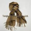 Korean Style Plaid Tassel Scarf – Winter Student Shawl & Warm Bib