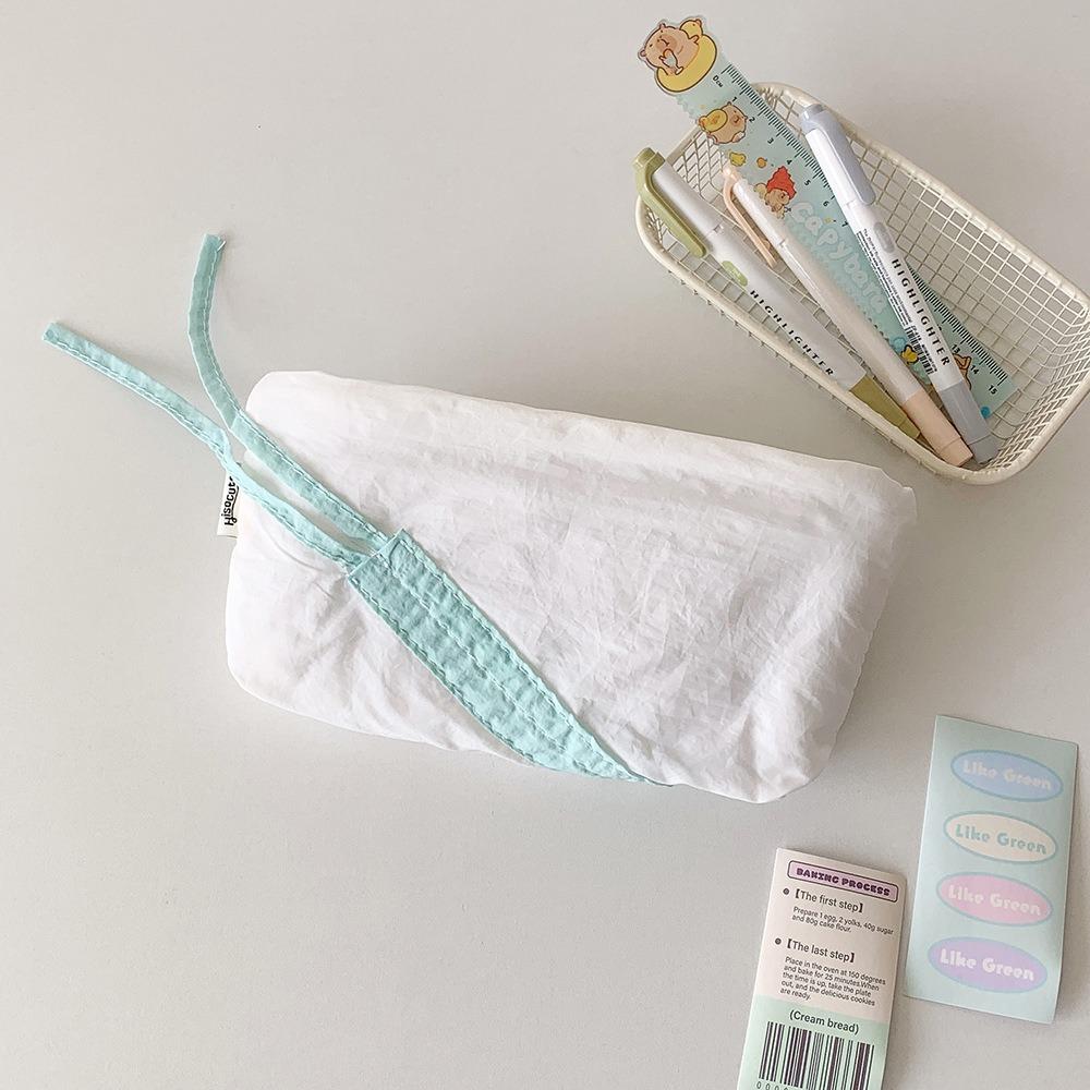 Straps Bowknot Y2K Bow Stationery Bag Desktop Storage Ins Pencil Pouch Korean Pencil Case  Office