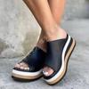 Office Sandals, Beach Sandals, Thick Sole, Women's Sandals, Black, Non-tiring, Quiet, Beautiful Legs, Lightweight, Wedge Sole, Stylish, Slippers,