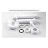 Kitchen Sink Drain Pipe Wall Mounted U-shaped Bend Anti Smell Connects Dishwasher Water 40mm Diameter Plastic Connects To 50mm