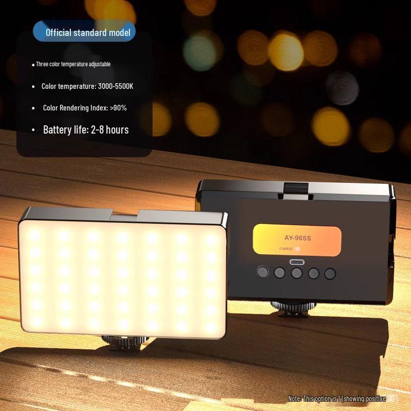 

Portable Fill Light Camera for Photography & Streaming - Mini Selfie Beauty Device