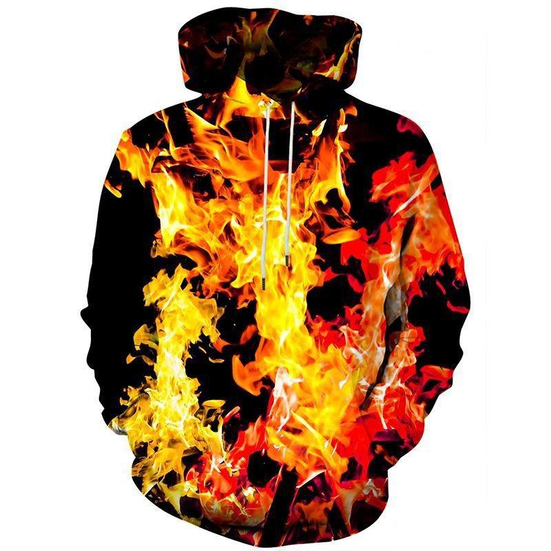 Fashion Printed Men's Sweatshirt Casual Loose Hoodies Sweatshirts Men’s