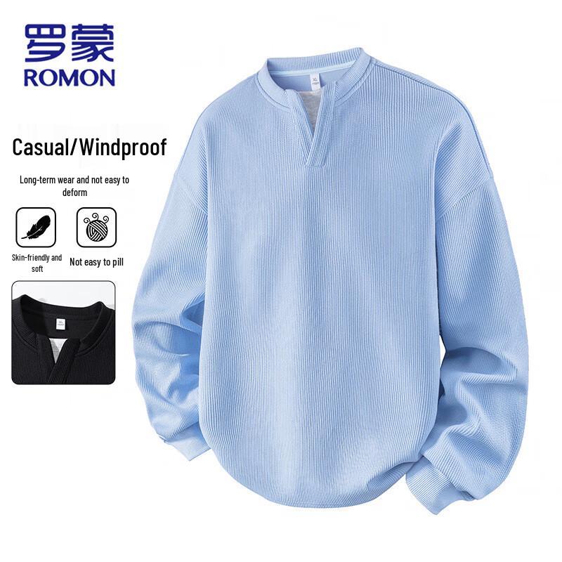 

ROMON Men s V-Neck Pullover Sweatshirt S
