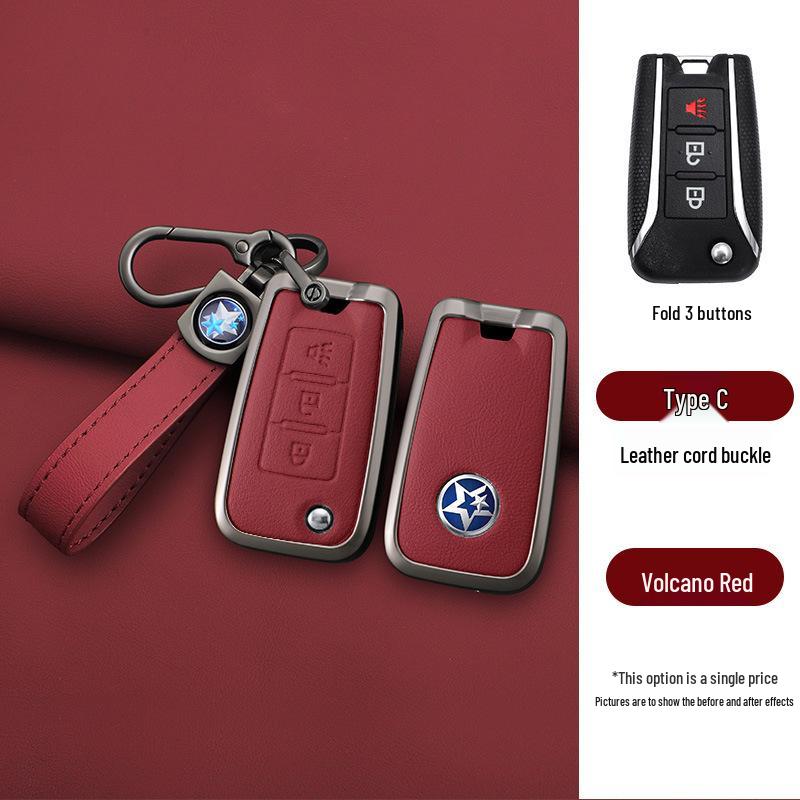 Key Cover for Dongfeng Venucia: Compatible with D60, T70, M50V, D50, T90 - Three-Button Remote Case for Men & Women.