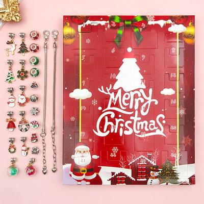Christmas Bracelet Countdown 24 Days Charm Toy Advent Countdown Calendar For Kids Toddler Teen Adult Boy Girl Women Men Family