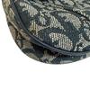 Dior Trotter Canvas Saddle Shoulder Bag Navy Canvas Used