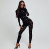 2025 Winter Sheer Long Sleeve Tight Bodysuit - Sexy & Fashionable with High Elasticity