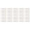 50Pcs Rose Gold Straws Rose Gold Durable Nontoxic Paper Elegant Design Gold Paper Straws with Cards Stickers