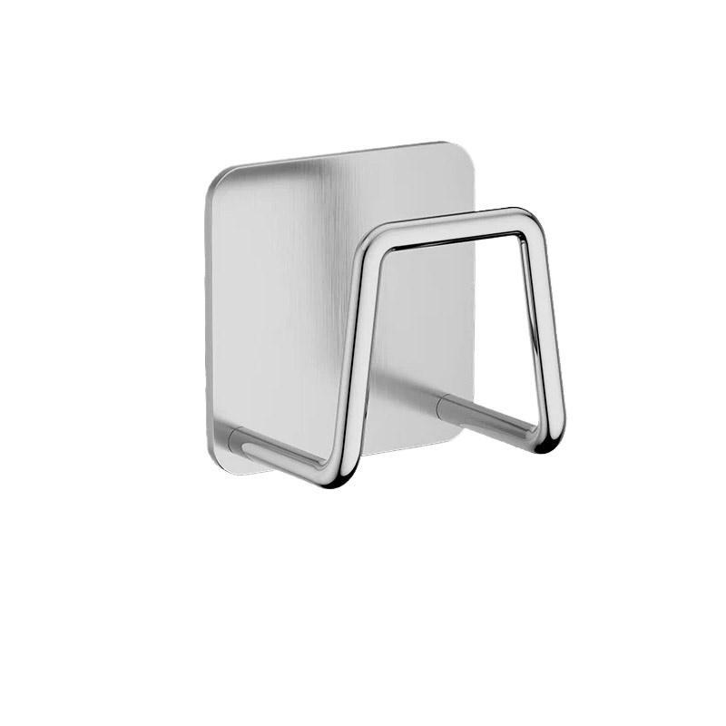 1-10pcs Kitchen Stainless Steel Sink Sponges Holder Self Adhesive Drain Drying Rack Shelf Household Wall Hooks Storage Organizer