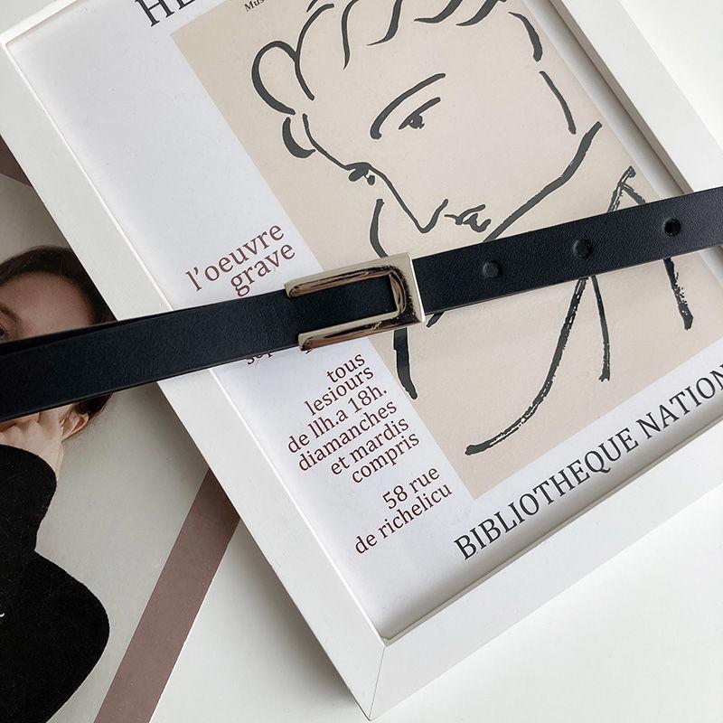 

1 шт. костюма с узким поясом для женщин, универсальный декор. Модный черный пояс с платьем, свитером, выше талии. 105CM чёрный