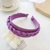 Braided Braid Fashion Headband Edge Hair Solid Color Women Wide Tie Hair Accessories