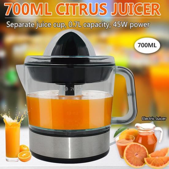 Electric Juicer with Scale Automatic Rotating Motor Non-slip Comfortable Handle EU Plug