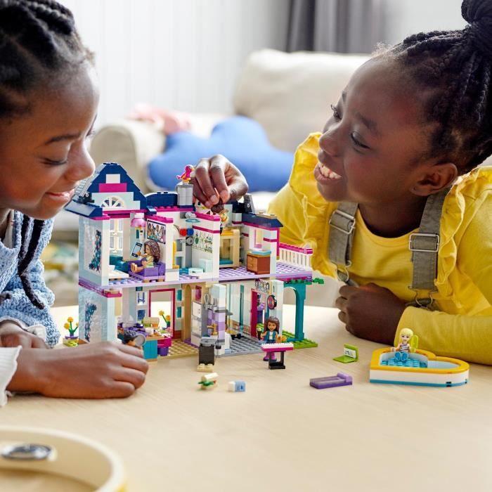 LEGO® Friends 41449 La Maison Familiale d’Andréa, Jouet avec Maison de Poupées, pour Enfant de 6 ans et plus Filles et Garçons
