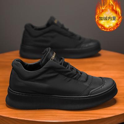 Fashion Plush Warm Cotton Shoes for Men Fashion Lace UP Casual Sneakers Male Platform Winter Cotton Shoes Zapatillas Hombre