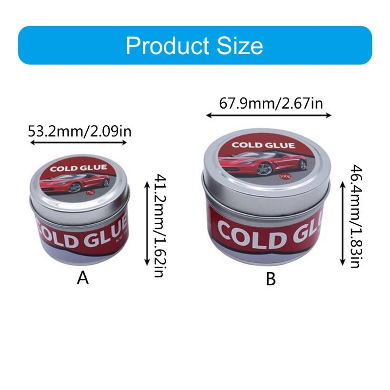 Strong Adhesion Cold Glues Vehicle Body Dent Removal 75g/100g Efficient for Minors Dents In Daily Environment Safe Use