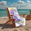 Custom Name Ultra-Soft Beach Towel with Unicorn Theme,Ideal for Pool - Camping, Diving - Perfect Travel Essential, Vibrant Beach Towel.